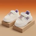 Kids' white sneakers:  spring/autumn new collection - boys' and girls' athletic shoes, casual skate shoes, leather upper, soft sole, first walker sneakers