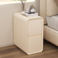 Minimalist modern bedside table, cream style,  new arrival, ultra-slim, three-tier, light luxury bedroom storage nightstand for home use