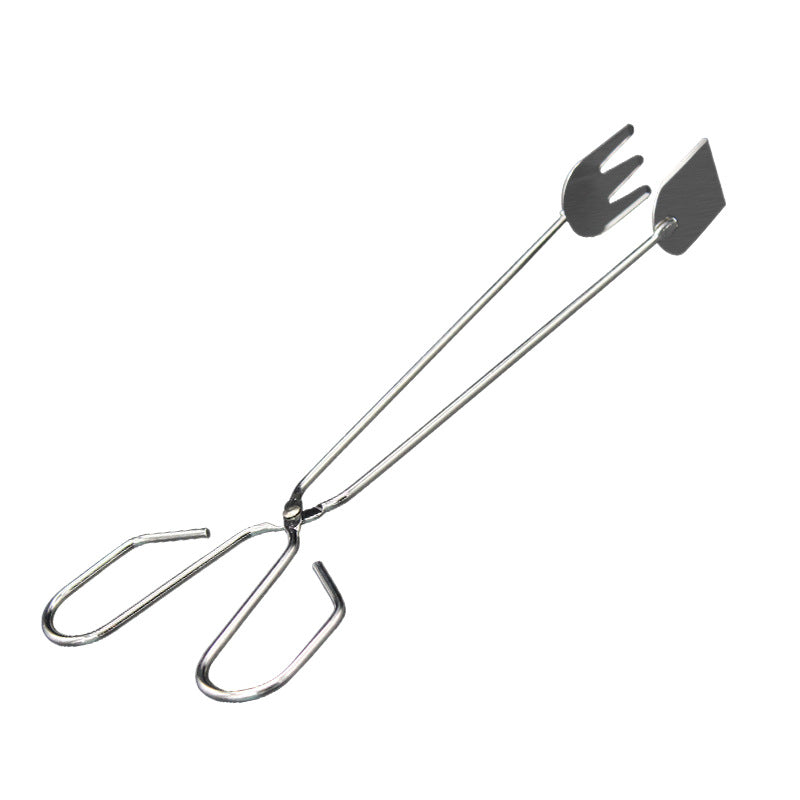 Wholesale in stock stainless steel food tongs charcoal tongs fire tongs multifunctional barbecue tongs barbecue tools accessories