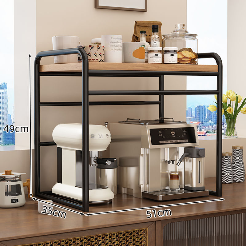 Coffee machine desktop storage rack tea bag coffee storage rack with drawer pull-out new arrival countertop multi-layer storage rack