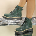 Women's thick-soled martin boots for export,  autumn/winter new collection, fleece-lined warm cotton boots, plus size women's boots wholesale for cross-border e-commerce
