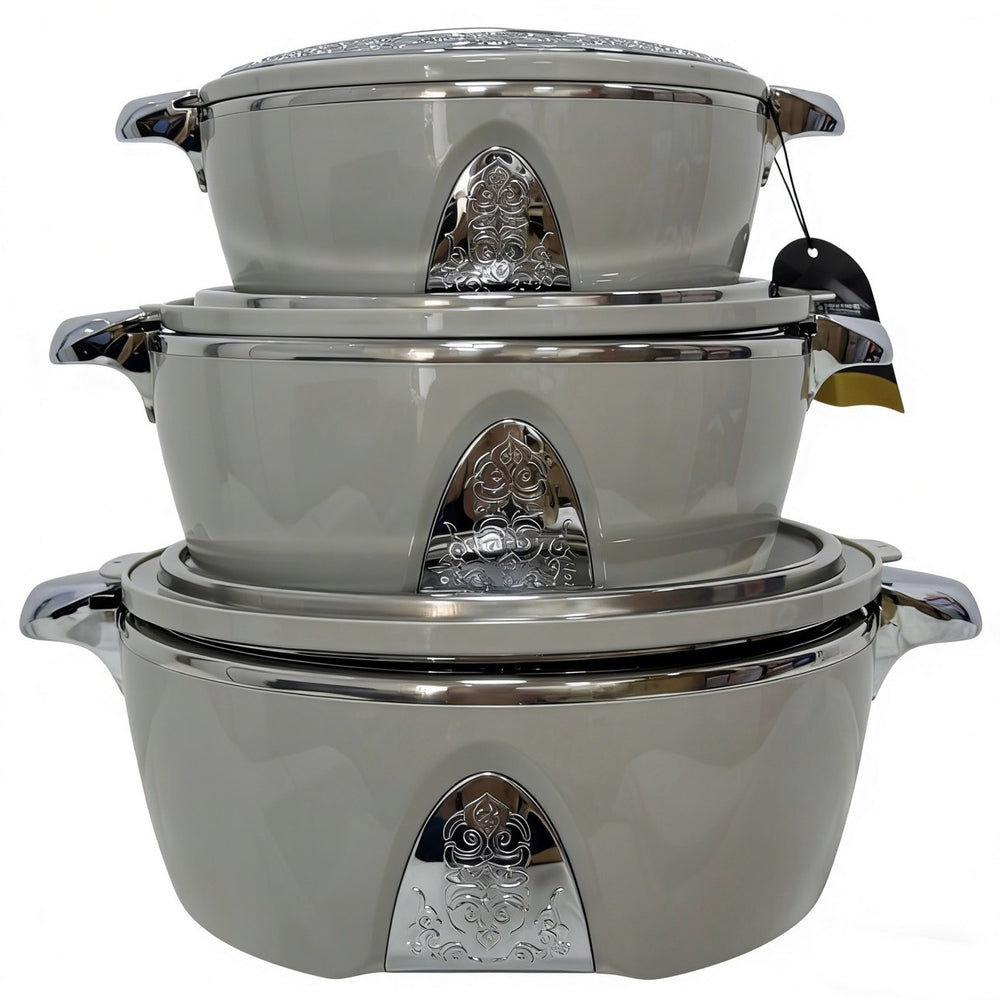 1.5l-2.5l-4.0l food warmer containerforeign trade 3pcs thermal insulation box set