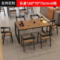 Long table + six a-style chairs
