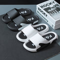 New men's summer slippers: trendy, thick-soled, "cloud-like" comfort for indoor, bath, and outdoor wear - 2024 collection