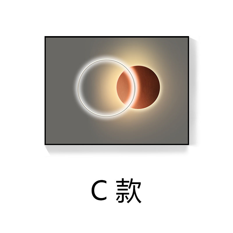 Nordic meter box decorative painting modern simple electric box painting push-pull light luxury blocking painting electric switch box crystal porcelain mural