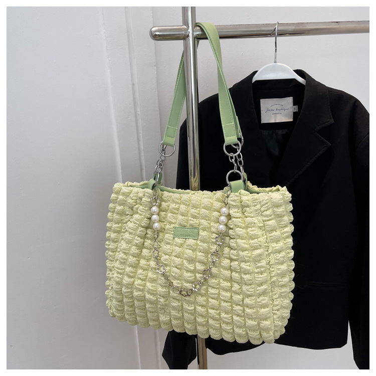 Cross-border high-end large-capacity bag women's 2025 new trendy fashion shoulder bag underarm bag versatile tote bag