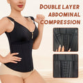 popular mesh vest shapewear zipper double-layer tummy control corset breathable tight shapewear tops wholesale