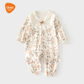 Babibele baby onesie - seamless spring/autumn newborn cotton romper - unisex infant & toddler crawling suit