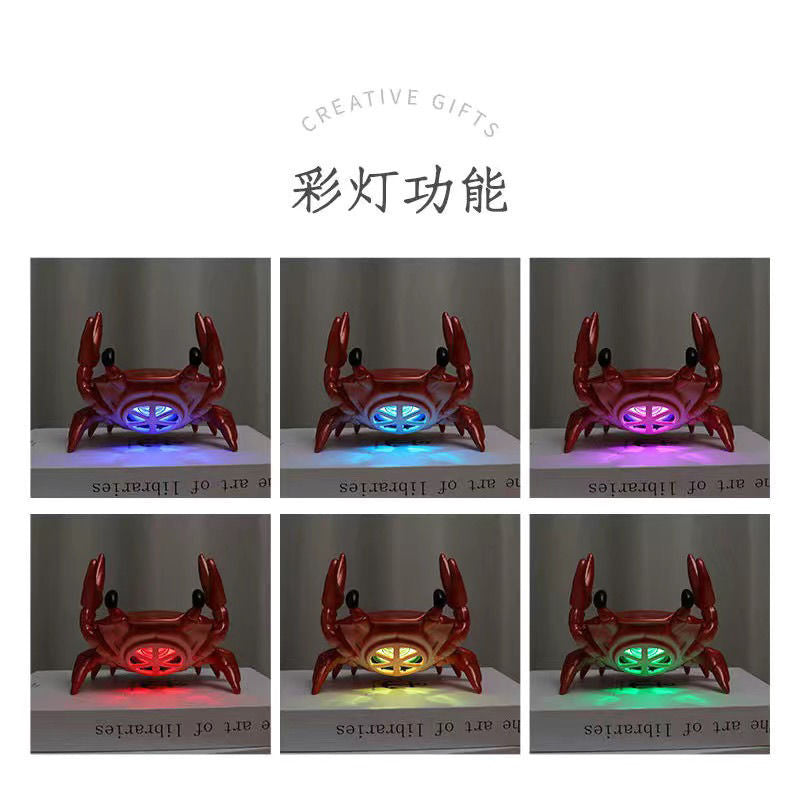 Crab subwoofer bluetooth speaker stand wireless mini speaker creative unique gift loud volume trendy prank cute