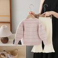 Girls' knitted cardigan set - autumn  new collection: two-piece outfit for little girls