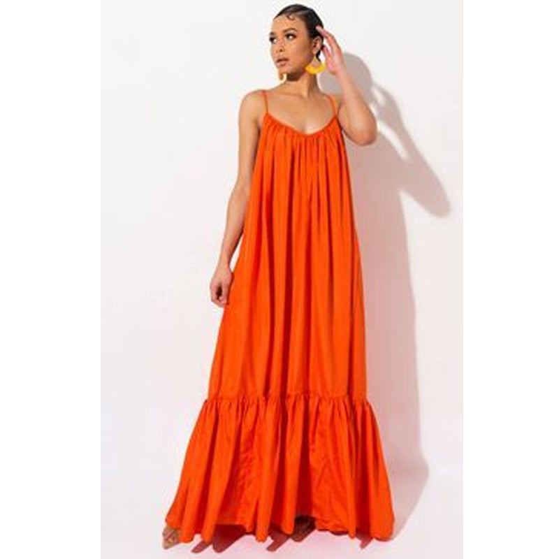 summer new arrivals: european & american style sexy cami dress, maternity beach dress, sleeveless plus size dress