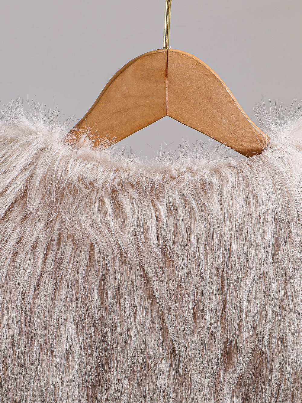 cross-border e-commerce hot seller: faux fur fashion vest - single piece set