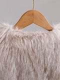 cross-border e-commerce hot seller: faux fur fashion vest - single piece set