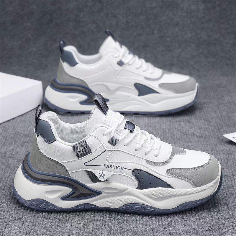 Men's shoes 2026 new spring collection: versatile, trendy, chinese-style leather, waterproof, lightweight, athletic, casual, running, student fashion sneakers