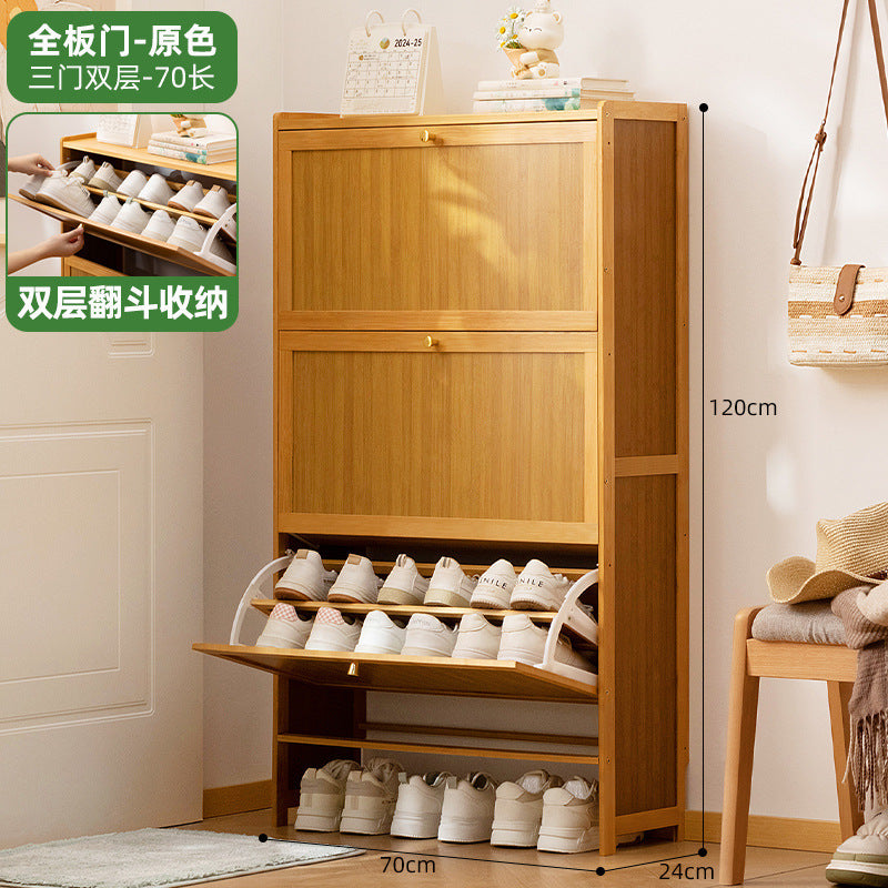 Simple shoe rack household door multi-layer with door dust-proof entry shoe rack shoe cabinet high vertical integrated storage rack