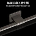 Gun gray towel rack bathroom punch-free storage rack bathroom wall-mounted bilateral single pole simple towel rack normcore