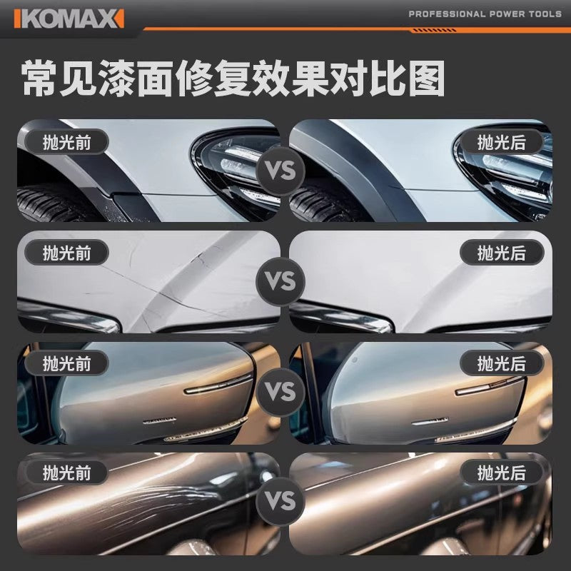 Multi-functional handheld polishing and sanding machine - 6-speed adjustable polisher for automotive and furniture polishing and waxing