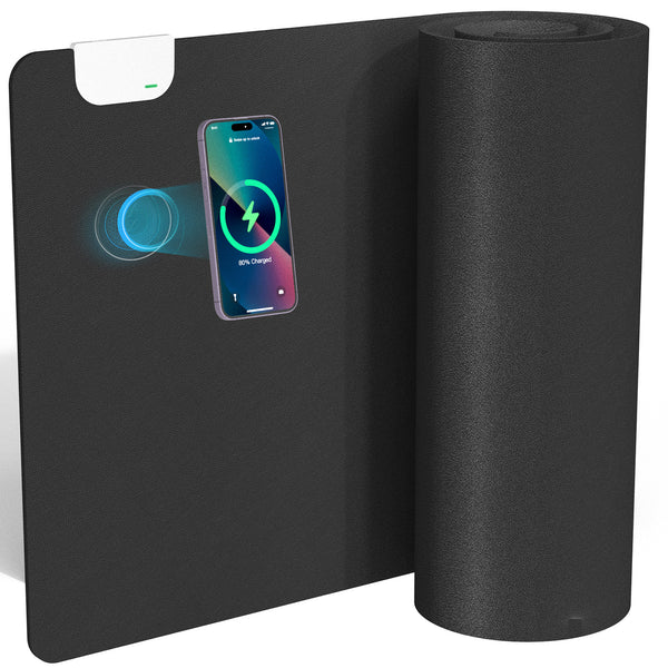 Smart wireless charging desk pad Office writing pad Large non-slip mouse pad Apple mobile phone wireless charging computer desktop