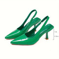 Fashion cross-border 2025 summer new high heels women's stiletto toe cap back hollow sandals mirror european size cross-border dropshipping
