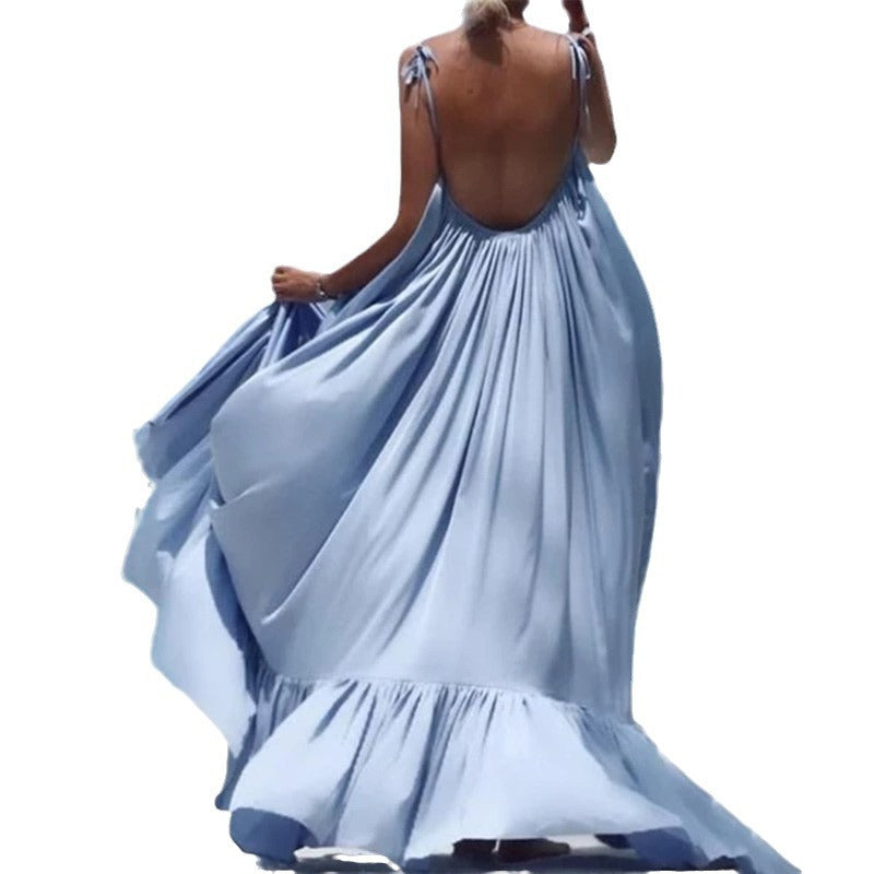 summer new arrivals: european & american style sexy cami dress, maternity beach dress, sleeveless plus size dress
