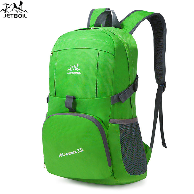 Skin bag foldable nylon travel bag outdoor backpack portable lightweight mountaineering bag advertising gift backpack
