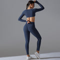 New women's seamless quick-dry yoga outfit set - high-waisted, anti-odor leggings & top for running, workout & fitness