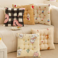 All-season square chair cushion - home, classroom, student stool pad - non-slip base - kids' floor mat