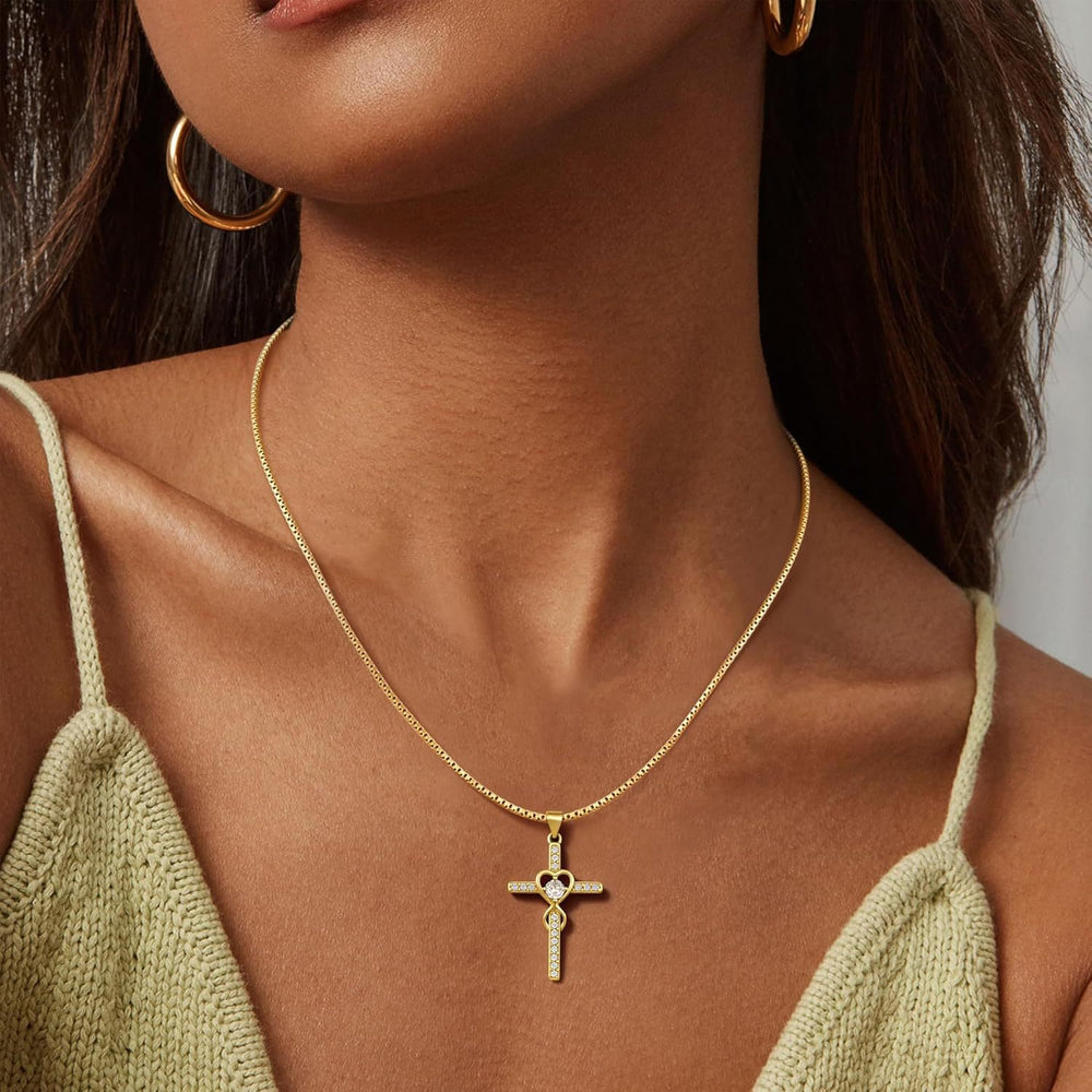 new product casualfashion925 sterling silver zircon cross pendant fashion styleaccessible luxuryeleganteasiest for match necklace
