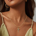 new product casualfashion925 sterling silver zircon cross pendant fashion styleaccessible luxuryeleganteasiest for match necklace