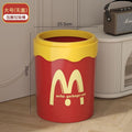 Accessible luxury large capacity trash can cute for home creative bathroom good looking bedroom office living room paper basket