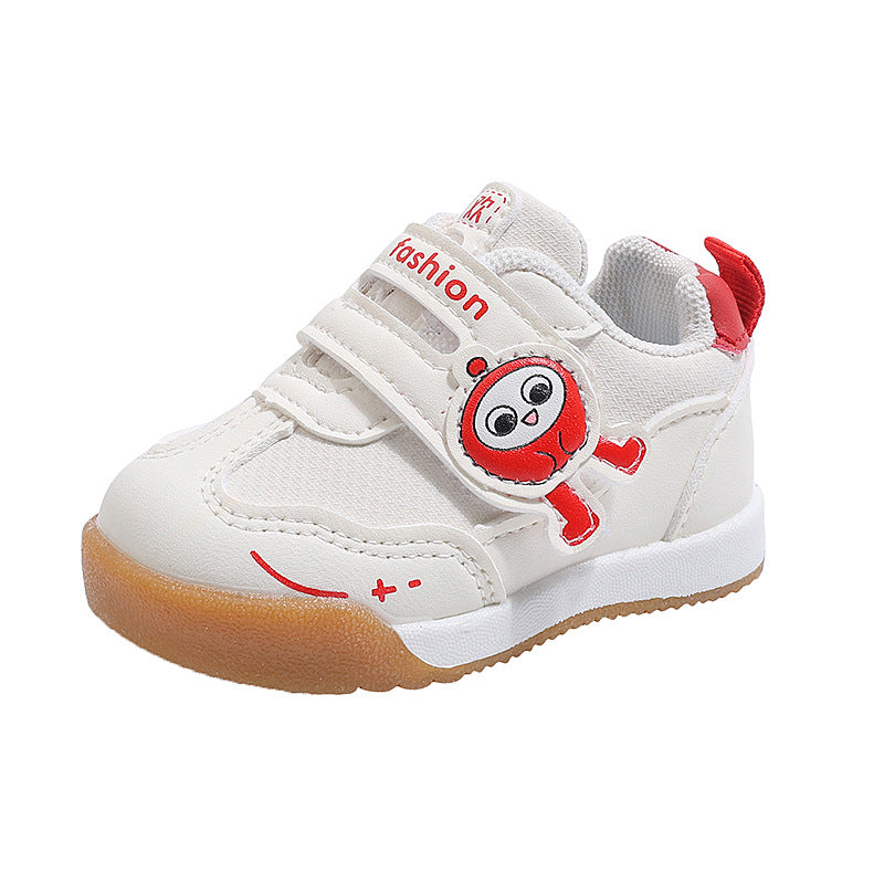 Baby first walker shoes, kids' white sneakers, boys' and girls' athletic shoes,  spring/autumn collection, soft sole eva shoes, non-slip skate shoes
