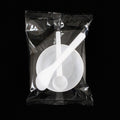 Independent packaging: 3 pieces in white (10ml flat spoon + small bowl + small stick)