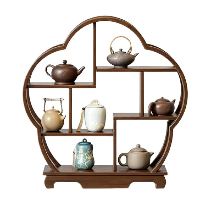 Chinoiserie tea room desktop bogu rack solid wood tea table storage rack small teapot tea set tea cup storage display ornaments
