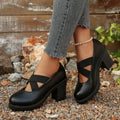 Wholesale women's plus size loafers: new spring/autumn  collection - casual slip-ons with chunky heels and high heels