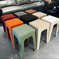 Comfortable restaurant soft-padded plastic stool, bench, fast food restaurant long-seat soft stool, new home use thickened plastic stool