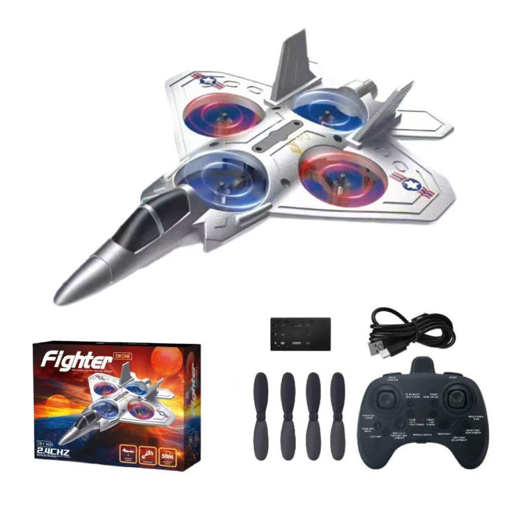 v18 remote control stunt foam fighter gravity sensing kids' quadcopter drone toy for boys