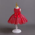 Wholesale newborn baby girl sequin butterfly wedding gown evening dress performance princess dress baby dress