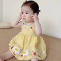 Baby dress girls' summer vest dress girls' dress summer baby dress western style princess dress suspender skirt