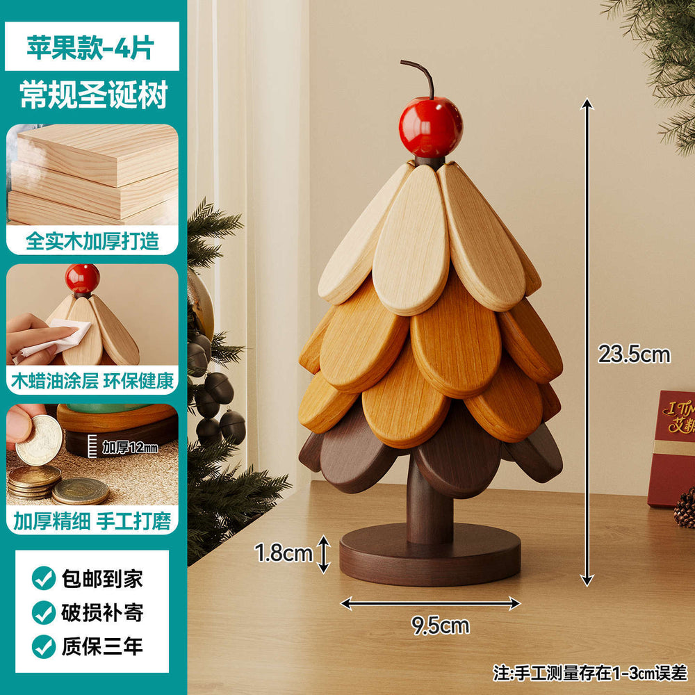 christmas tree solid wood insulation mat, a tree coaster, dining table decoration, creative oven mitts pad, high temperature resistant pot and bowl pad