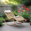 Lazy rocking chair rattan lounge chair adult lunch break for home sofa outdoor courtyard terrace leisure chair balcony casual chair