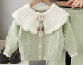 Girls' knitted sweater cardigan & pants set - new autumn  collection - two-piece outfit for little girls