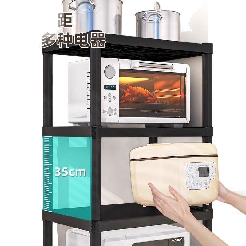 Kitchen sandwich rack multi-functional kitchen rack microwave oven multi-layer sandwich floor-standing pot storage rack