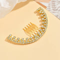Women's hair clip jewelry wholesale: cross-border, light luxury, high-end, full diamond hair comb, baroque retro bridal holiday hair accessories