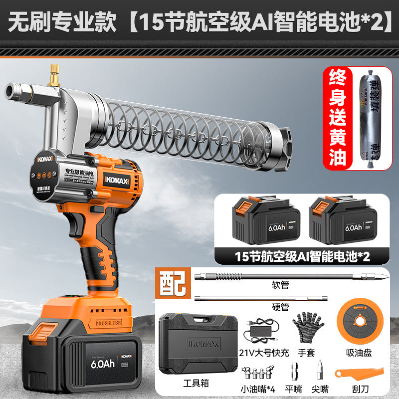 New arrival electric grease gun high pressure caterpillar manual automatic oil injector lithium battery excavator special oiling artifact