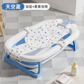 Baby bathtub foldable infant bath tub large size for toddlers, sit and lie down, home use, newborn and children's supplies
