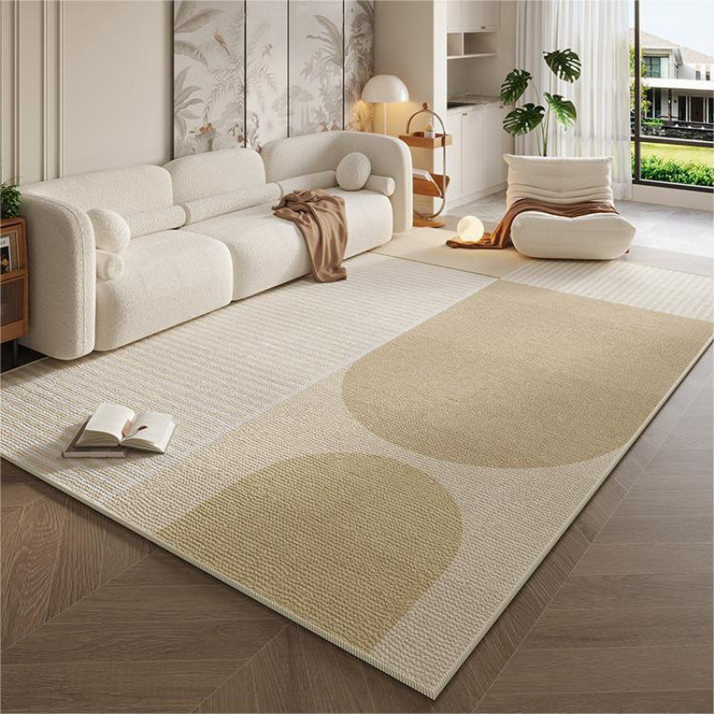 Cream style living room carpet accessible luxuryclassy sofa coffee table blanket for home non-slip carpet foot pad bedroom bedside blanket