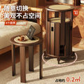 Solid wood stool can be stacked for home living room rattan medieval style shoe changing coffee table round stool stacking stool chinoiserie jenga