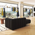 Milo scandinavian double hotel sofa clothing store shoe changing bench reception rental room rest area cat claw leather sofa