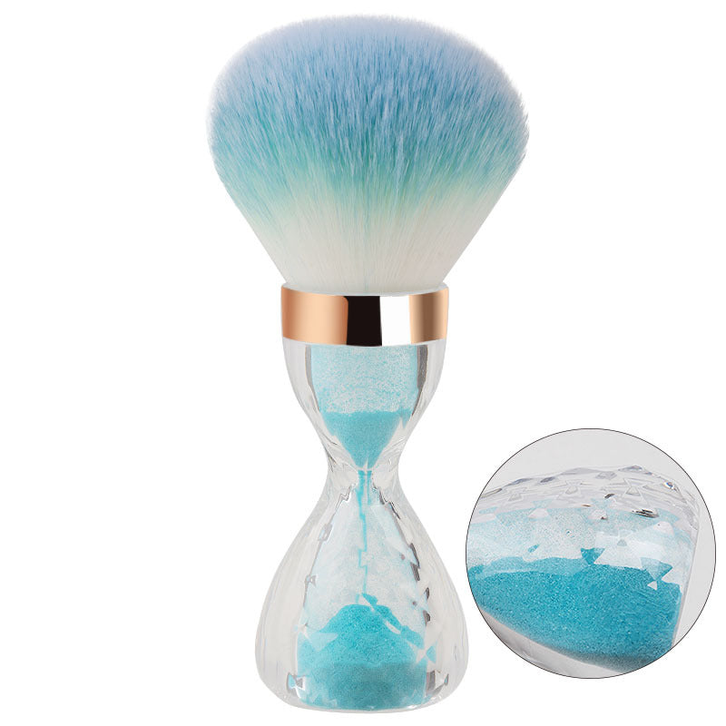 Single manicure brush mushroom head manicure dust brush powder bottom brush portable storage plastic bottom base loose powder brush makeup brush