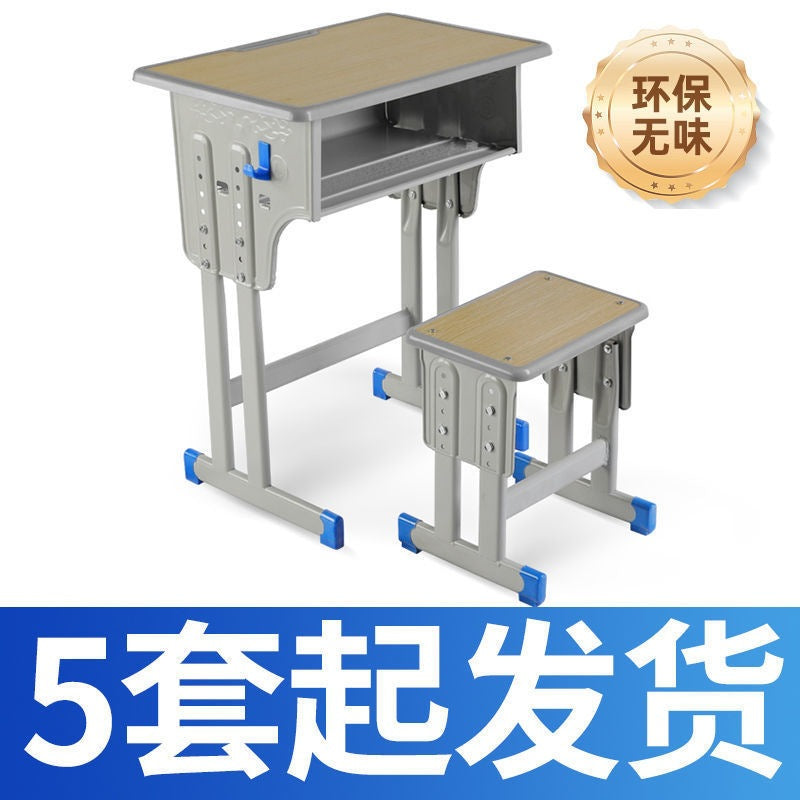 Wholesale school desks and chairs - heavy-duty, reinforced models for campuses. single student study desks and tutoring class desk sets - direct from the manufacturer